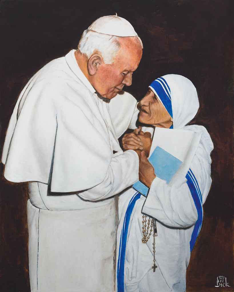 St. John Paul II and Mother Teresa of Calcutta